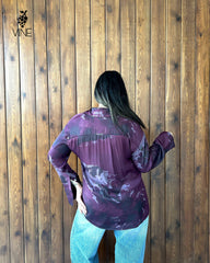 Turkish Satin Floral Shirt