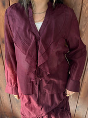 Ruffle Tie Blouse