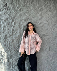 Floral Sheer Chiffon Shirt