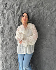 Pearl Wave Chiffon Blouse