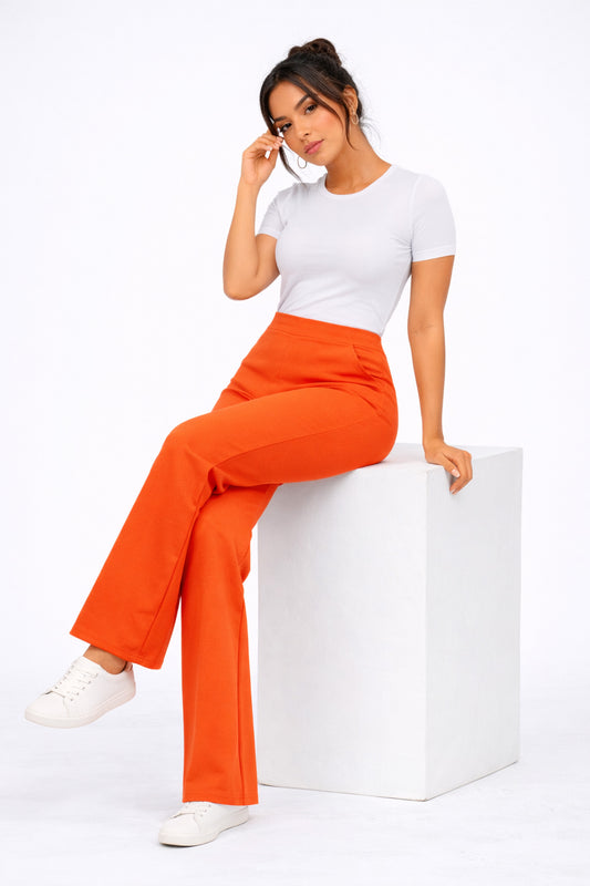 Sleek Fit Pants_Orange