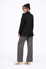 Striped Pants - black