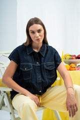 Denim Ease Vest
