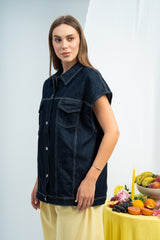 Denim Ease Vest