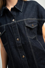 Denim Ease Vest