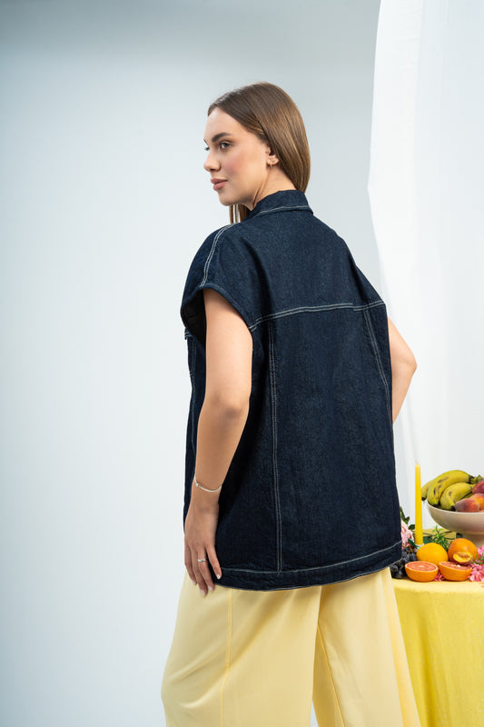 Denim Ease Vest