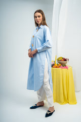 Accessorized Poplin Dress