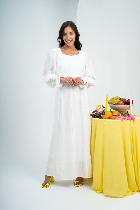 Lace Linen Dress