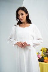 Lace Linen Dress