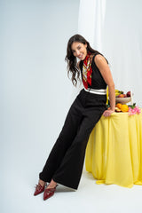 White Waist Pants