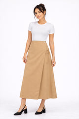 Wrap Skirt _Dark Beige
