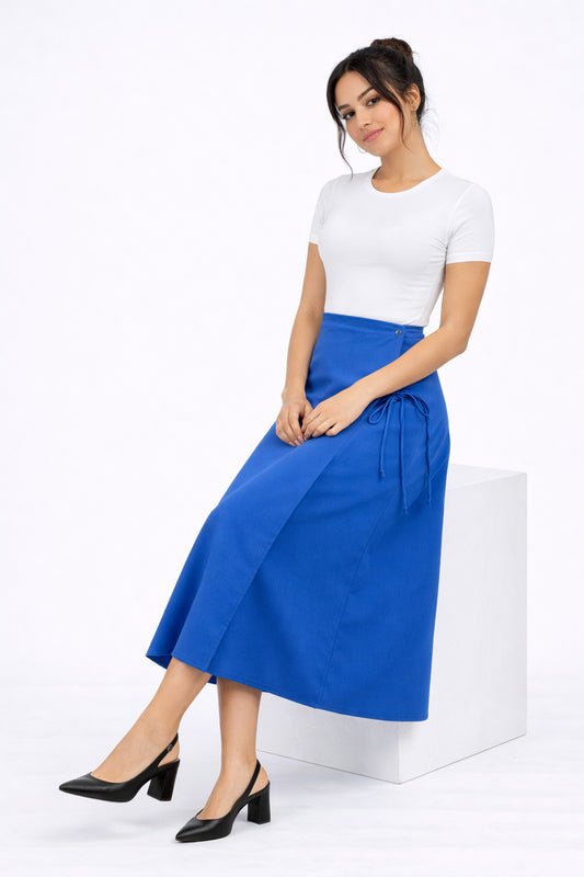 Wrap Skirt _ Royal Blue
