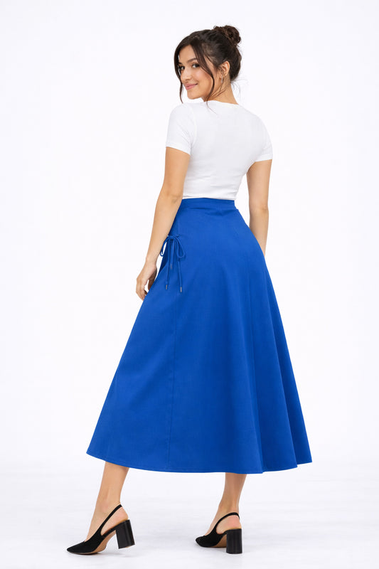 Wrap Skirt _ Royal Blue